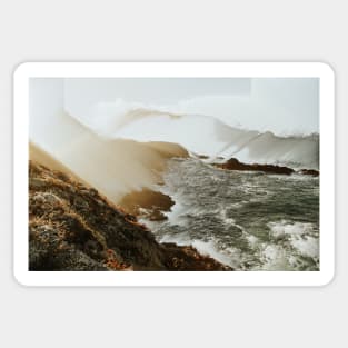 Fearful Land, Roaring Waves Sticker